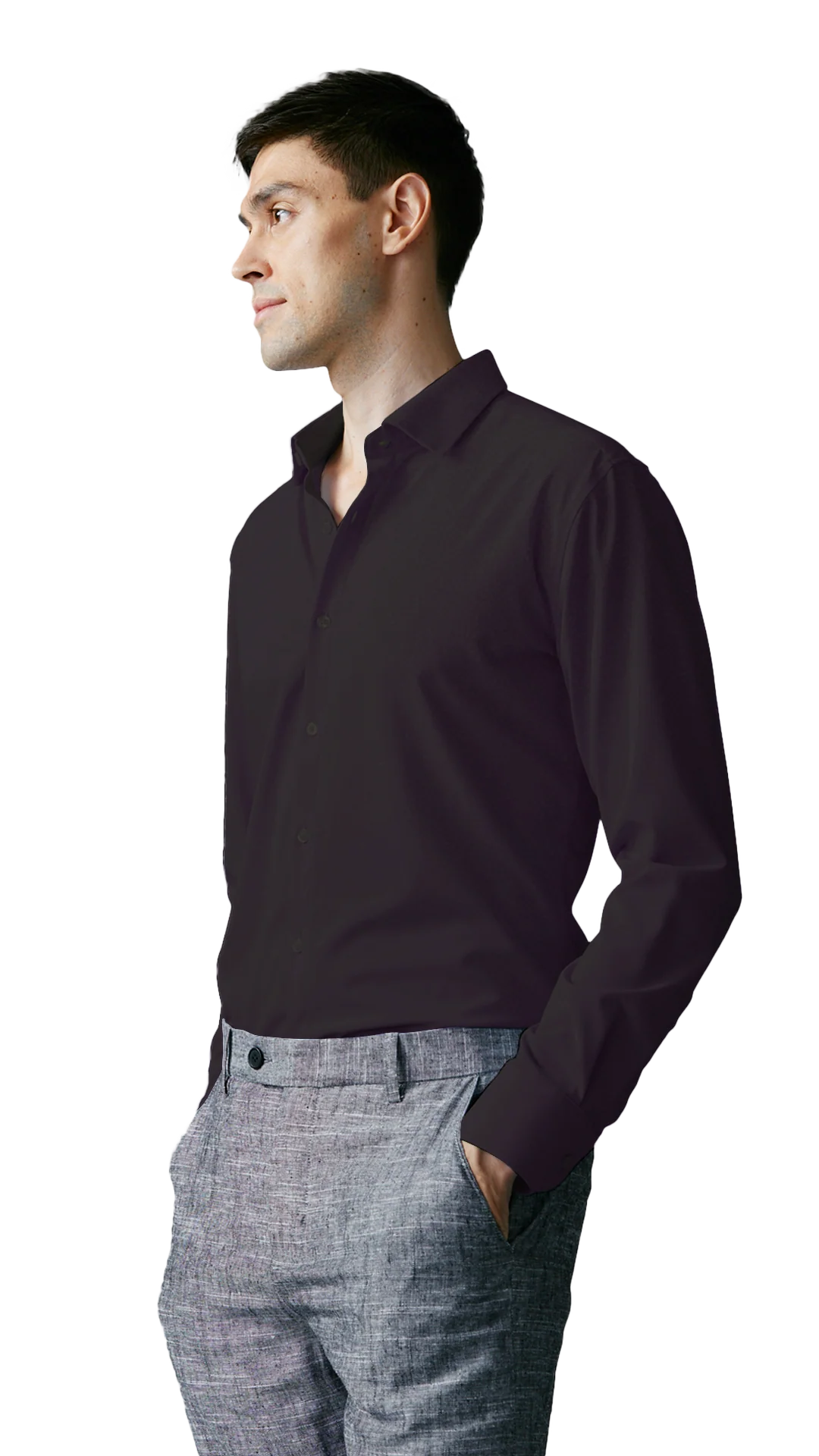 FINAL SALE - Performance Dress Shirt - Trim Fit - Image 9